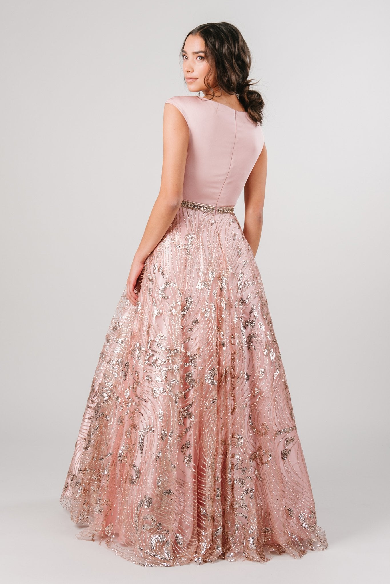 Modern Modest Prom Dresses : Makayla